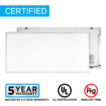 2 ft. X 4 ft. 50-Watt Dimmable Integrated LED Flat Panel Flush Mount Light with 5500 Lumens 5000K - JONATHAN Y